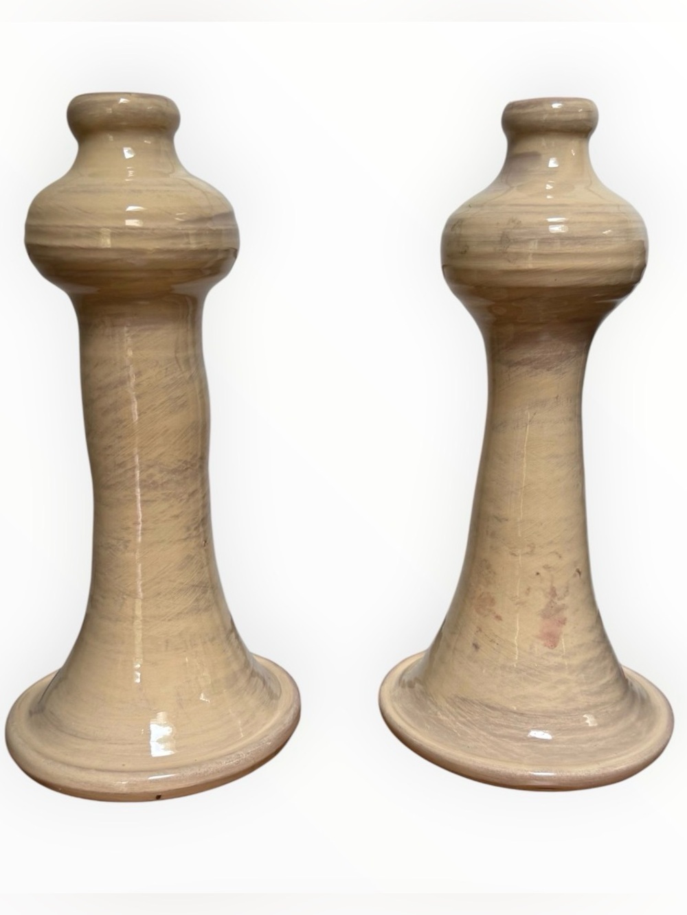 Fratelli Colì ceramic candlestick holder set of two